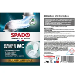 Spado déboucheur WC microbilles Spado 1kg