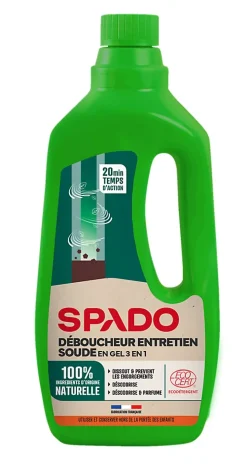 Spado entretien canalisations et déboucheur 3en1 1L