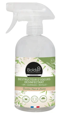 Spray destructeurs d'odeurs désinfectant Boldair 500ml