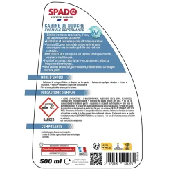 Spray nettoyant déperlant cabine de douche 500ml Spado