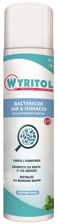 Spray purificateur d'air bactéricide air & surfaces Wyritol 500ml