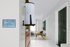 Support mural MeacoDry Arete 10L/12L. Installation sûre, robuste, compacte. Montage facile et stable.