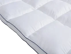 Surconfort de matelas anti-acariens 2 places - 140 x 190 cm - Enveloppe satin 120 fils/cm2 - garnissage 1000gr/m2 - Blanc