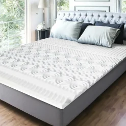 Surmatelas à mémoire de forme 140 x 190 Blanc Générique