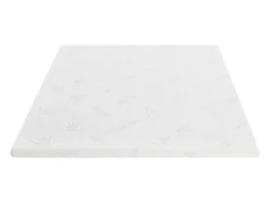 Surmatelas 140 x 190 cm luxe mémoire de forme coutil aloe vera ép.5cm - LACETO de NATUREA