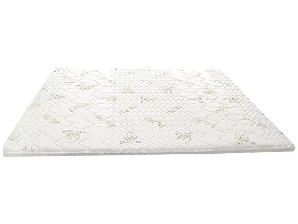 Surmatelas 180 x 200 cm mémoire de forme coutil aloe vera ép.5cm - ANTASSE de NATUREA
