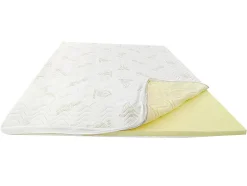 Surmatelas 140 x 190 cm mémoire de forme coutil aloe vera ép.5cm - ANTASSE de NATUREA