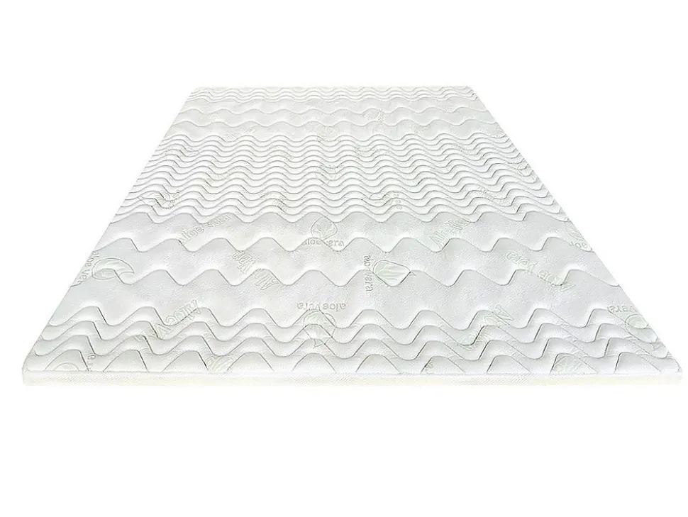 Surmatelas 160 x 200 cm mémoire de forme coutil aloe vera ép.5cm - ANTASSE de NATUREA
