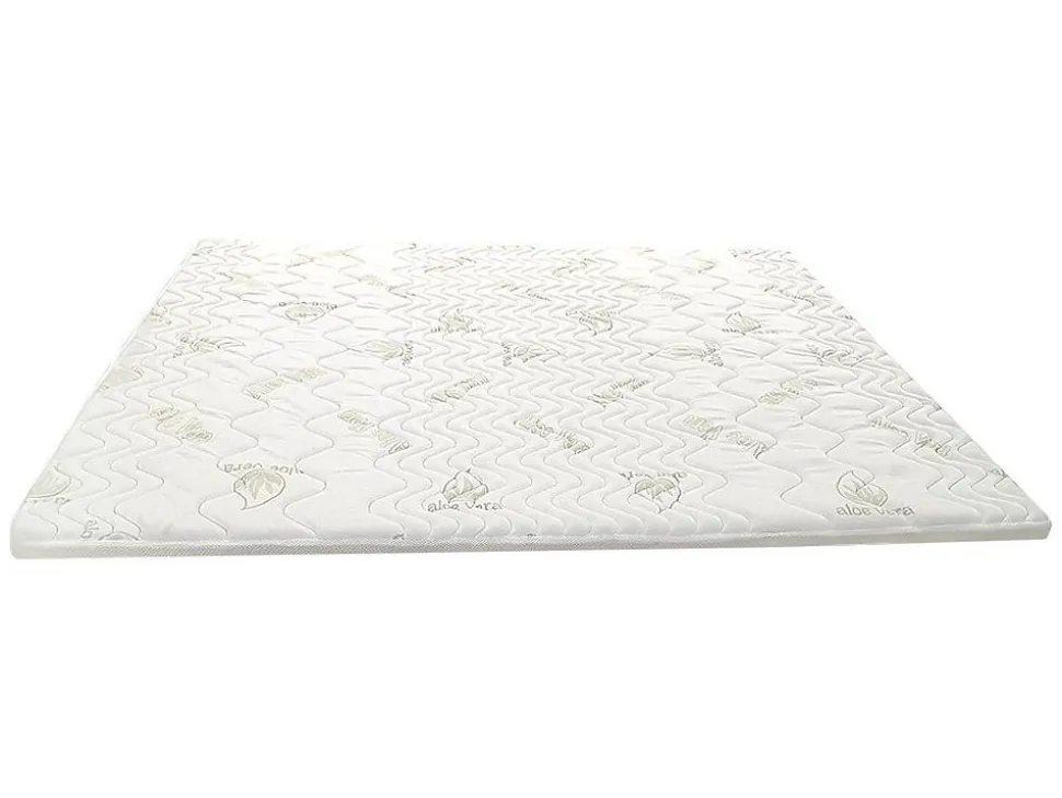 Surmatelas 160 x 200 cm mémoire de forme coutil aloe vera ép.5cm - ANTASSE de NATUREA