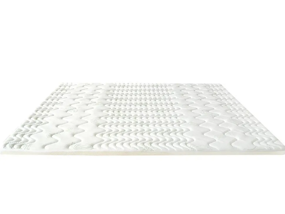 Surmatelas 160 x 200 cm mémoire de forme coutil aloe vera ép.5cm - ANTASSE de NATUREA