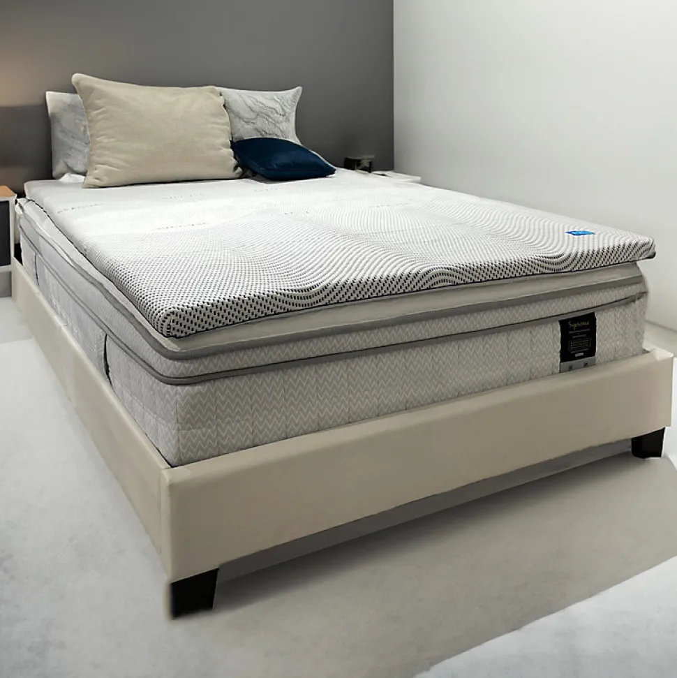 Surmatelas 180 x 200 cm mousse mémoire de forme et gel OXYGEL™ - HYPNOS