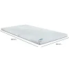 Surmatelas 160 x 200 cm mousse mémoire de forme et gel OXYGEL™ - HYPNOS