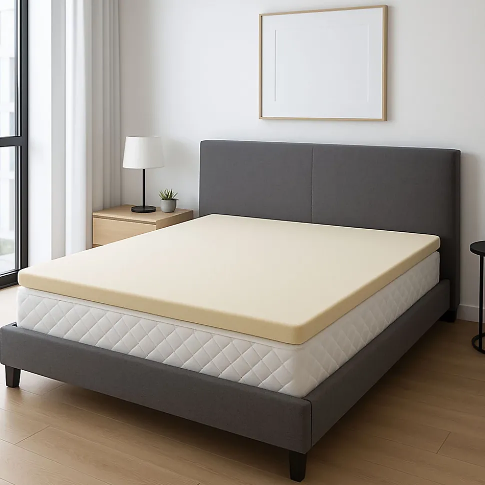 Surmatelas Anatomique Confort Mémoire de Forme 100x200 x 4,5 cm Déhoussable Entretien Facile - à