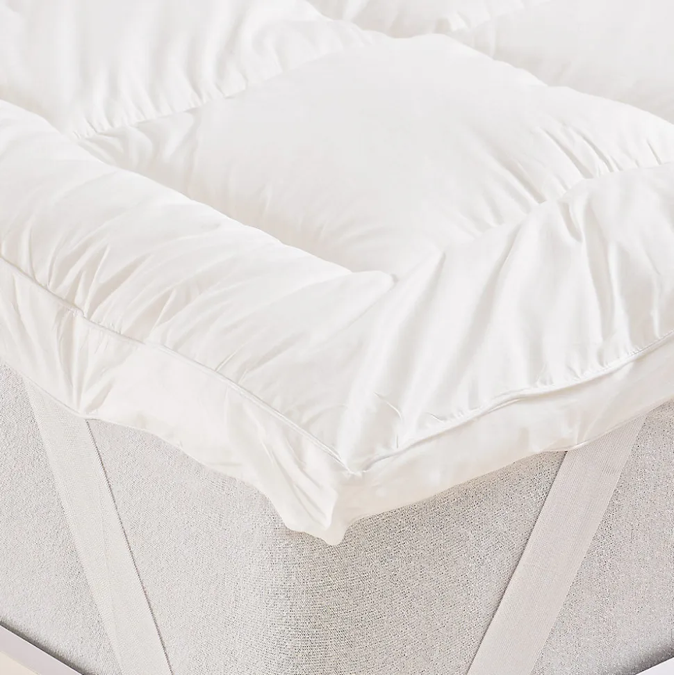 Surmatelas de confort 5 cm percale de coton 1100 g/m² 160x200 cm COZY CONFORT