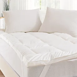 Surmatelas de confort 3 cm percale de coton 700 g/m² 90x190 cm CONFORT SOFT