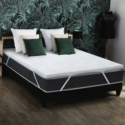 Surmatelas déhoussable mousse haute résilience 35kg/m3 7 zones 140x190
