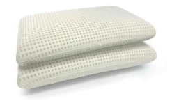 Surmatelas double Sagittaire, Ensemble matelas avec oreillers, Surmatelas en mousse à mémoire de forme, 140x190xh5 cm