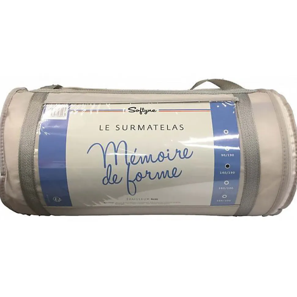 Surmatelas Lestra Softyne à mémoire de forme 80 x 200 cm Lestra