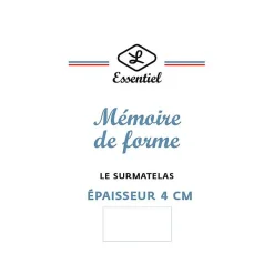 Surmatelas Lestra Softyne à mémoire de forme 80 x 200 cm Lestra