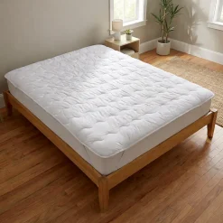 Surmatelas Moelleux 160x200 cm - Protege Matelas Impermeable - Housse Coton - 4 Coins Elastiques - Traitement Anti-Acarien