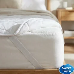 Surmatelas Moelleux 160x200 cm - Protege Matelas Impermeable - Housse Coton - 4 Coins Elastiques - Traitement Anti-Acarien