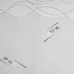Sur-matelas 80x200 - Mousse à Mémoire De Forme - Epaisseur 5 cm - Revêtement Amovible Silver Fresh