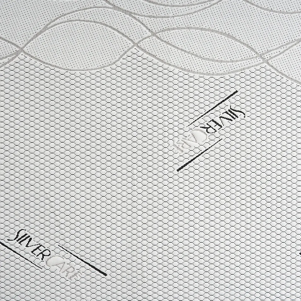 Sur-matelas 80x200 - Mousse à Mémoire De Forme - Epaisseur 5 cm - Revêtement Amovible Silver Fresh