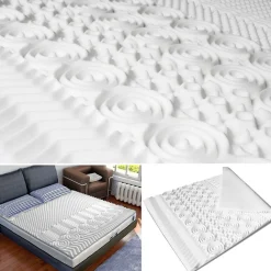 Surmatelas 140x190 CM ELIAS mousse mémoire de forme 10 zones