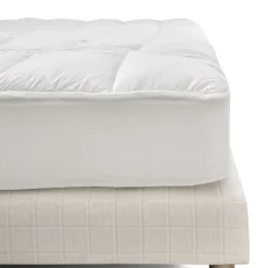 Surmatelas 90x190 cm SENSATION DUVET Confort Moelleux Enveloppe 100% coton