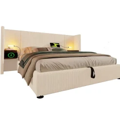 Table basse 50x50,5H cm et 60x36x43,5H cm, ensemble 2 pieces empilable avec plateau MDF blanc