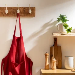 Tablier - coton - rouge - 60x80 cm - Atmosphera