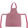 Tablier imprimé Olia - rouge - coton 60x80 cm - Atmosphera
