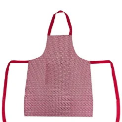 Tablier imprimé Olia - rouge - coton 60x80 cm - Atmosphera