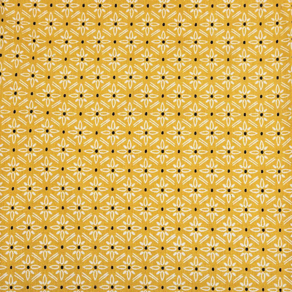 Tablier imprimé Paty - jaune ocre - coton 60x80 cm - Atmosphera