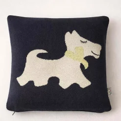 Taie de coussin en coton bio chien Scotty