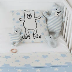 Taie de coussin en coton bio OURSON