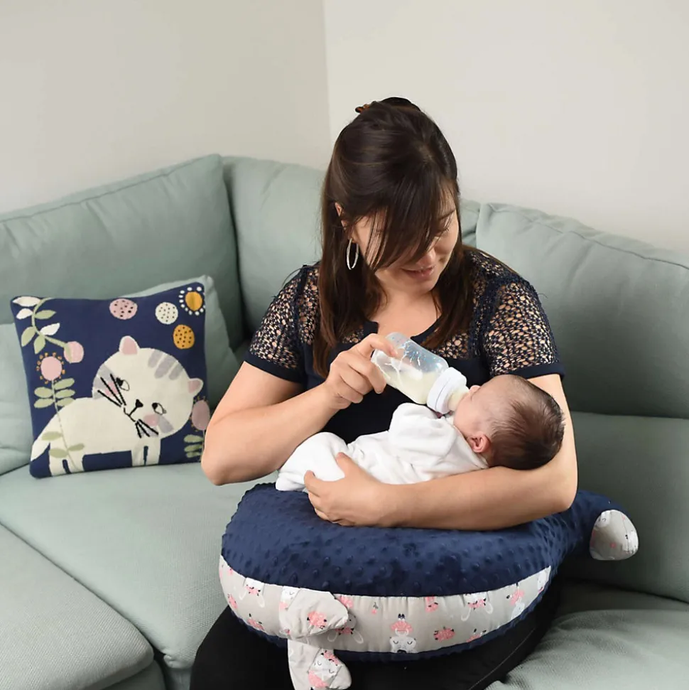 Taie de coussin en tricot de coton Chaton