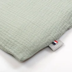 Taie de coussin modulable avec liens à nouer en gaze de coton