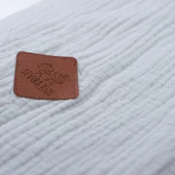 Taie de coussin modulable avec liens à nouer en gaze de coton