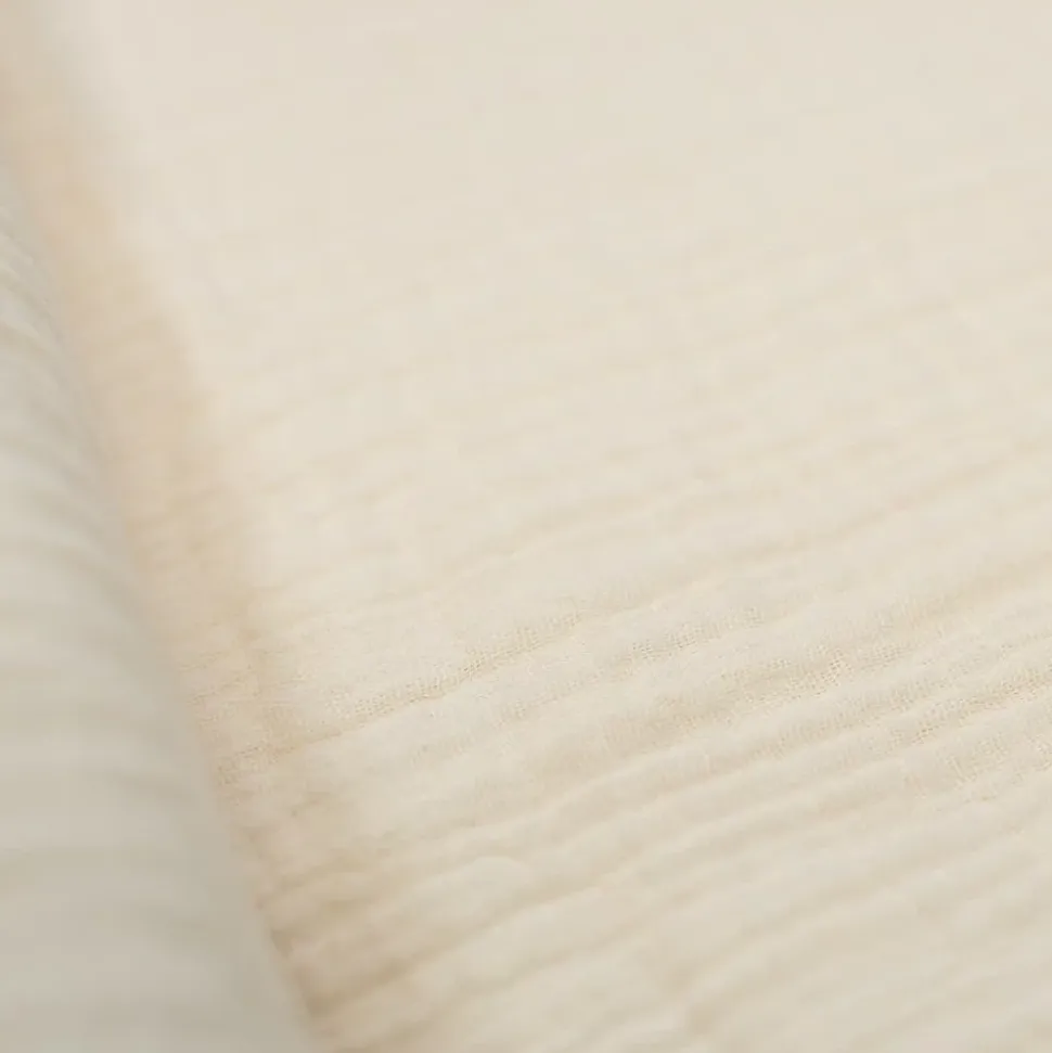 Taie de coussin modulable avec liens à nouer en gaze de coton