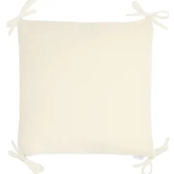 Taie de coussin modulable avec liens à nouer en gaze de coton
