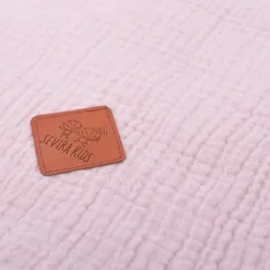 Taie de coussin modulable avec liens à nouer en gaze de coton