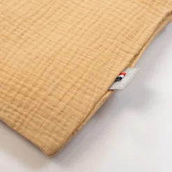 Taie de coussin modulable avec liens à nouer en gaze de coton