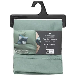 Taie de traversin Carina 85x185cm vert céladon - Atmosphera