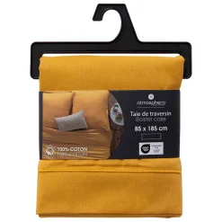 Taie de traversin Carina 85x185cm ocre - Atmosphera