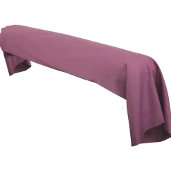 Taie de traversin uni 230X43 cm coton ALTO Raisin