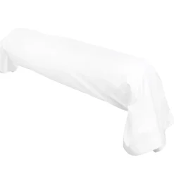 Taie de traversin uni 140x43 cm coton ALTO Blanc