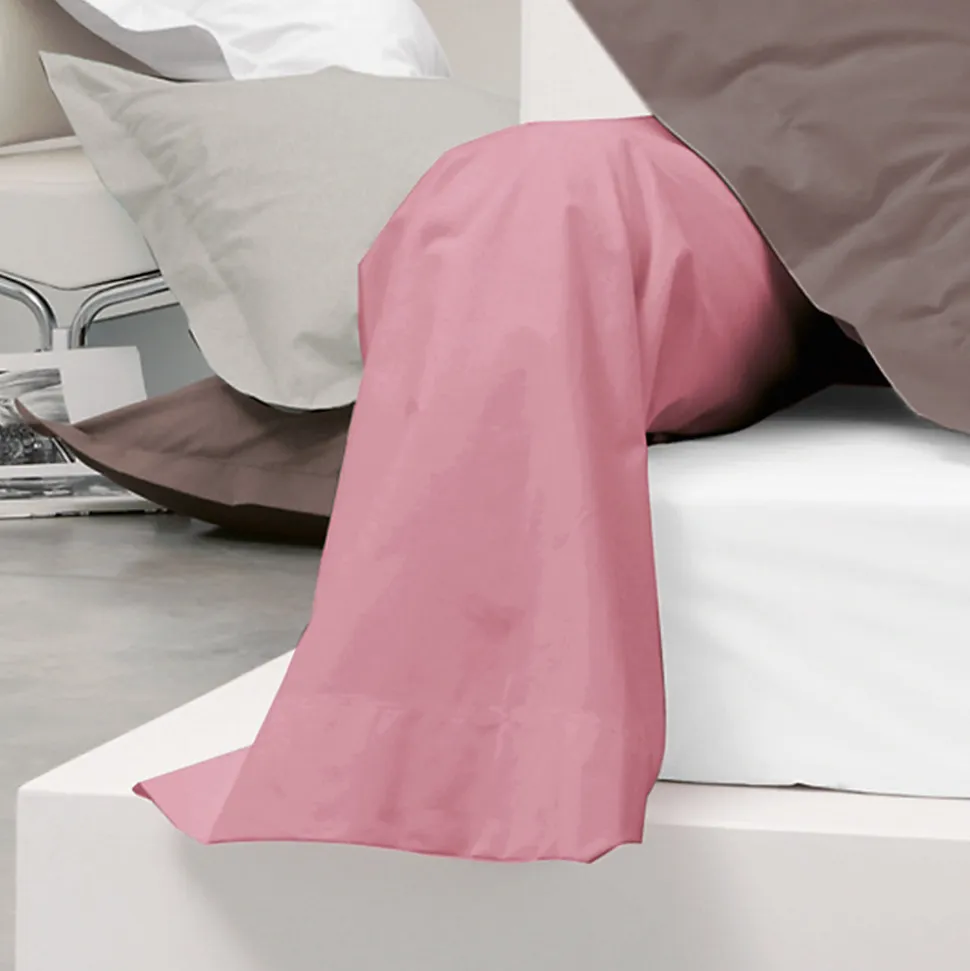 Taie de traversin uni 140x43 cm coton ALTO Macaron