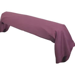 Taie de traversin uni 185X43 cm coton ALTO Raisin