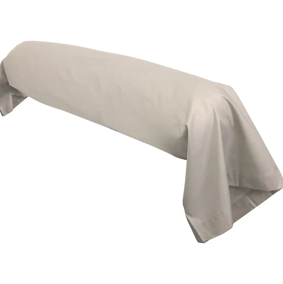 Taie de traversin uni 140x43 cm coton ALTO Chamois